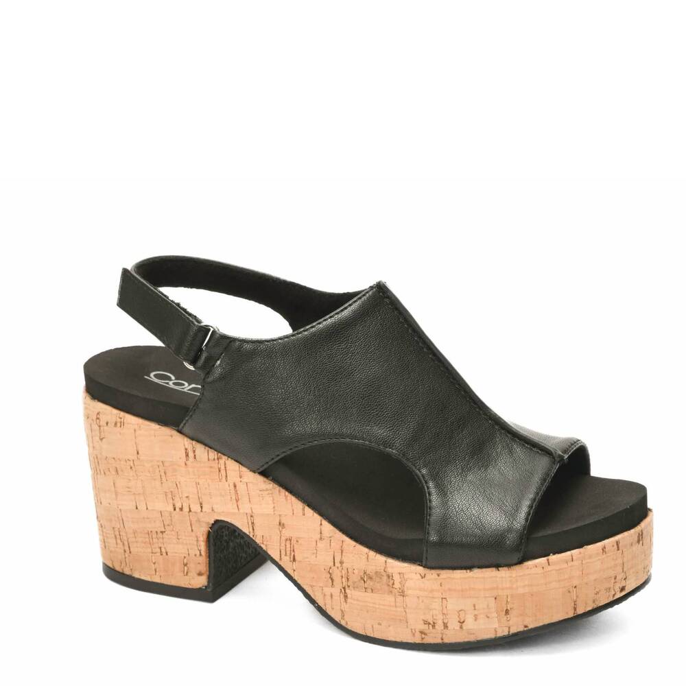 NEW CORKYS FOOTWEAR women's carley wedges in black